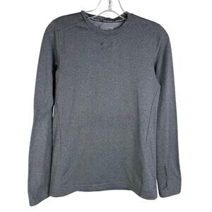 Under Armour Coldgear Shirt Boys YXL Gray Base Layer Pullover Compression